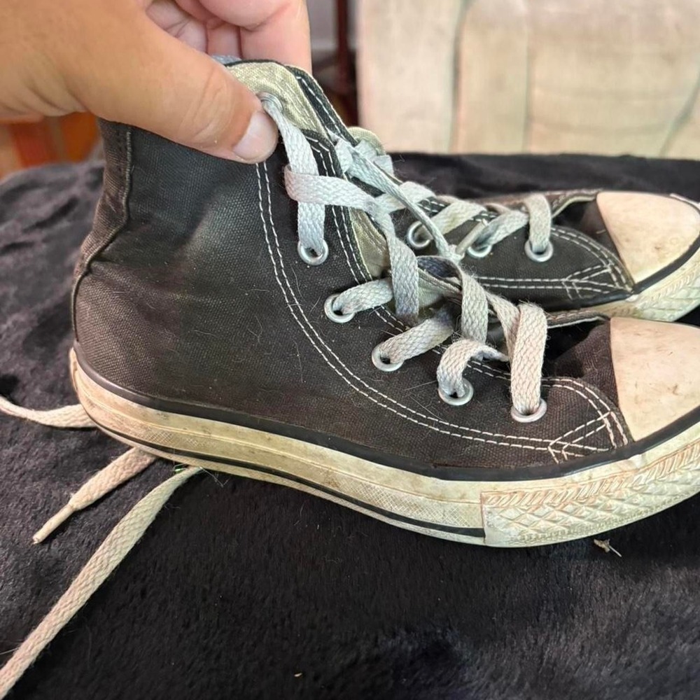 Converse Chuck Taylor All Star High Top‎ Black Canvas Youth Size 13 3J231